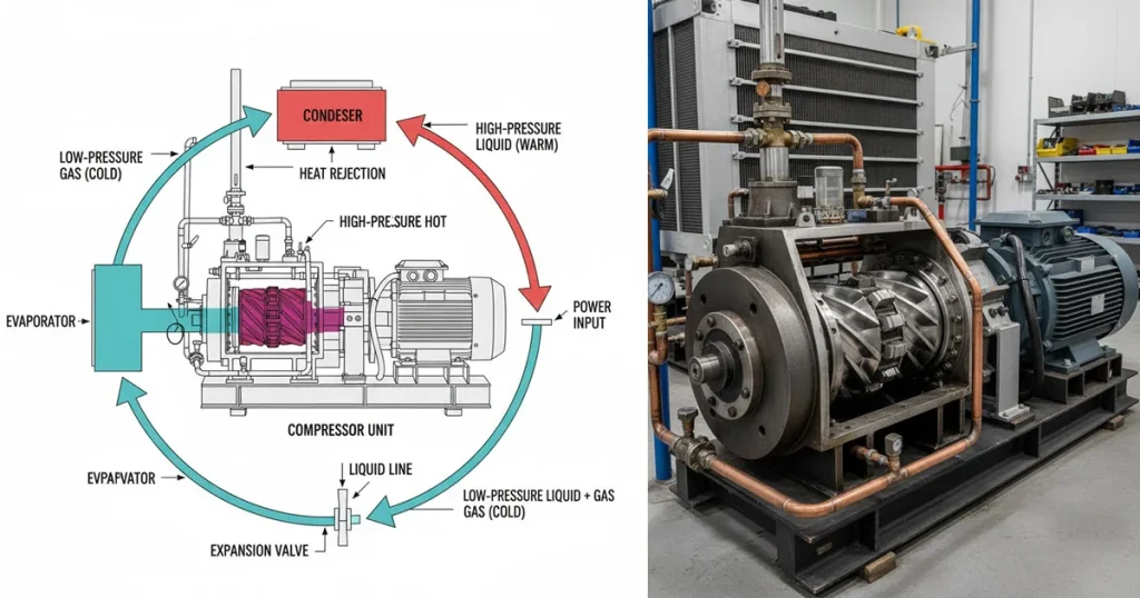 کمپرسور سردخانه و نحوه عملکرد آن