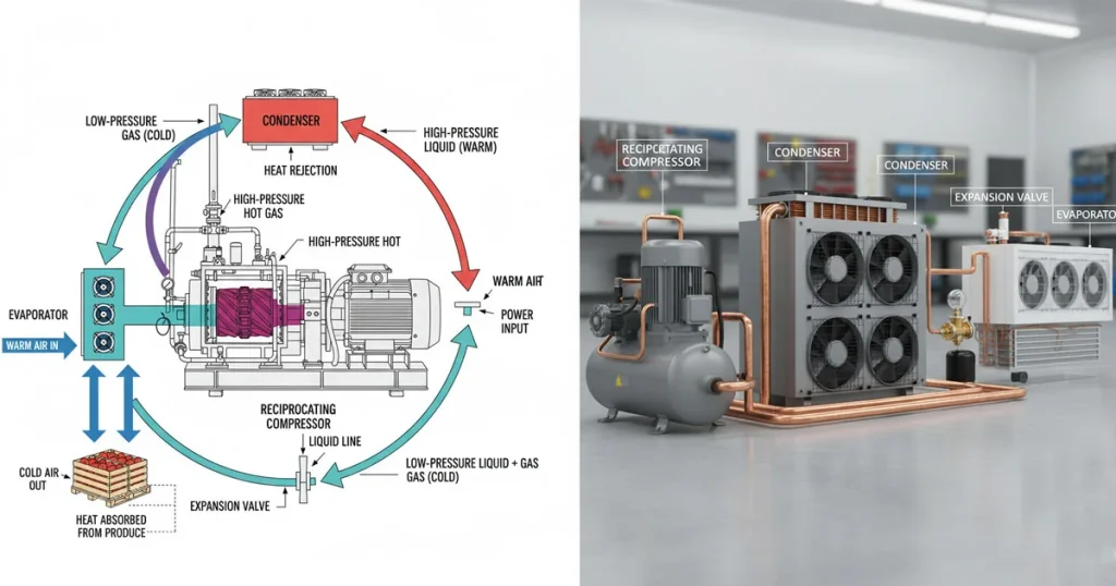 اجزای سیستم تبرید، ویژگی‌ها و نحوه عملکرد آن‌ها