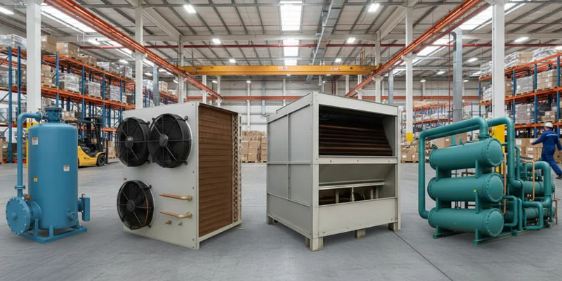 انواع کندانسور سردخانه و تفاوتهای آنها