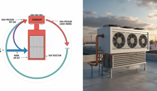کندانسور سردخانه چیست و چگونه کار می‌کند