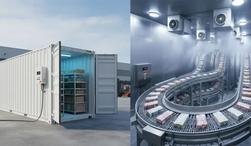 انواع سردخانه صنعتی، تفاوت‌ها و کاربرد آن‌ها